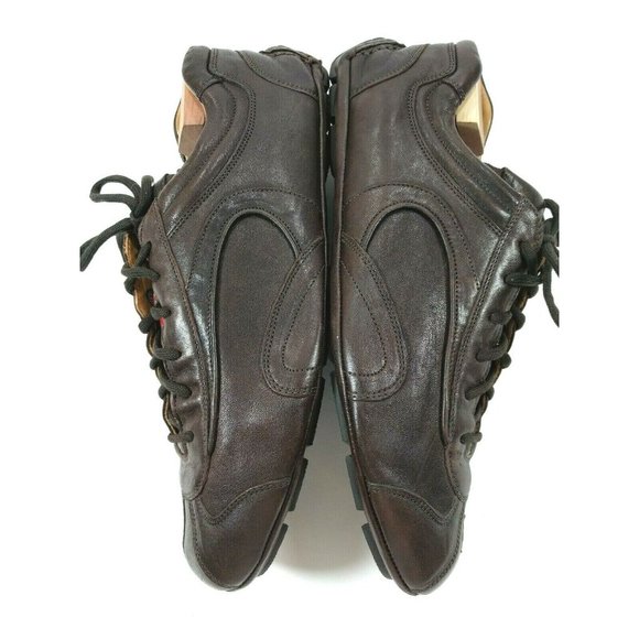 Authentic 4E1165 Prada Brown Leather Drivers Sz 11 - Picture 9 of 12